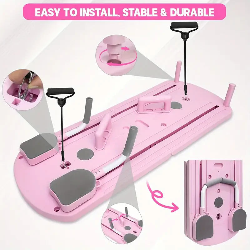 8-in-1 Multi-Functional ABS Yoga Board (Portable Folding Pilates & Core Trainer)