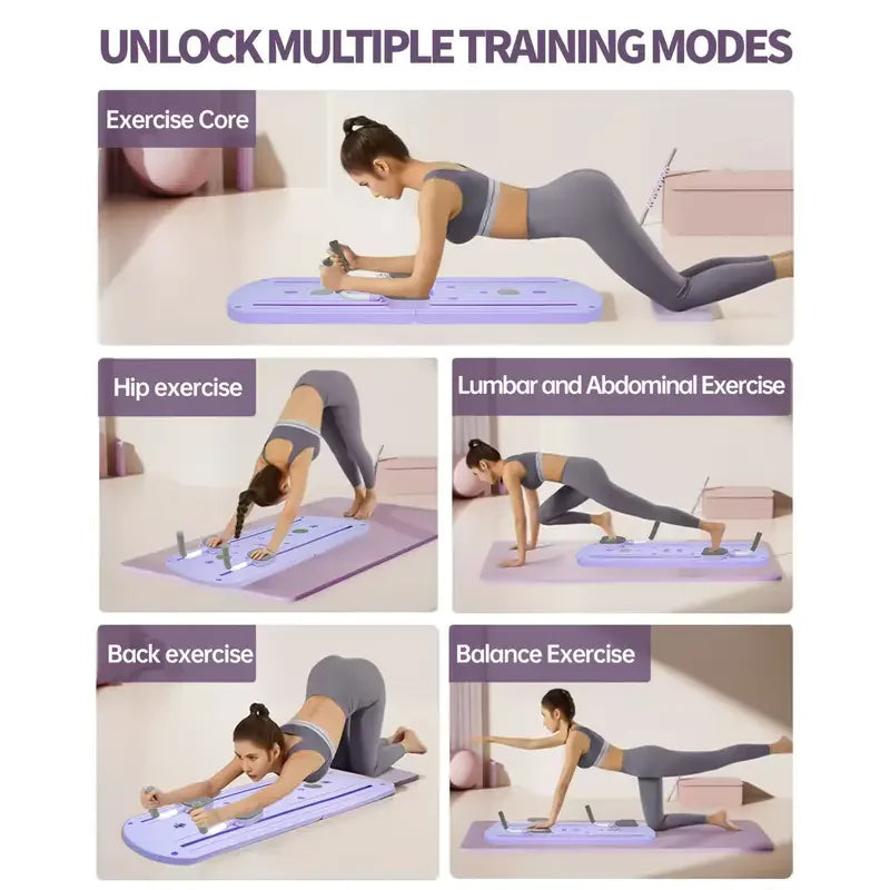 8-in-1 Multi-Functional ABS Yoga Board (Portable Folding Pilates & Core Trainer)