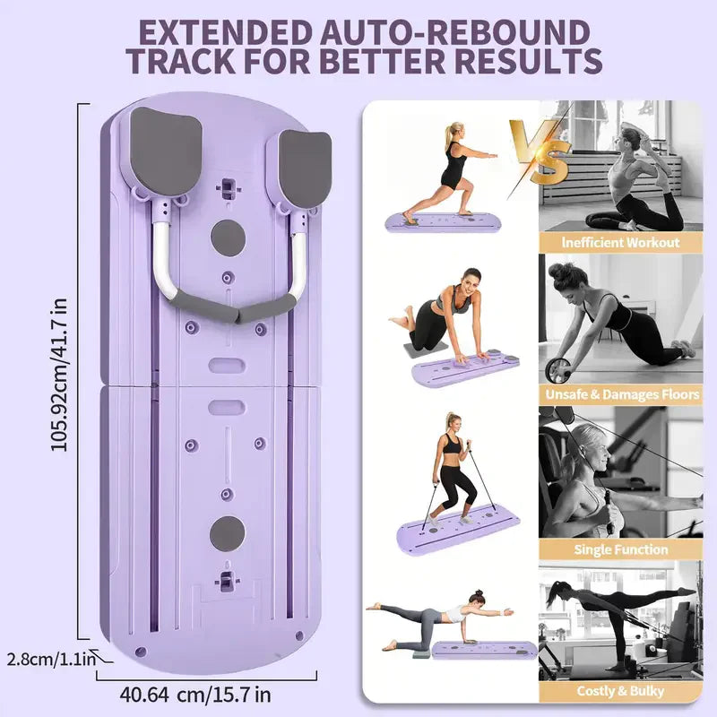 8-in-1 Multi-Functional ABS Yoga Board (Portable Folding Pilates & Core Trainer)