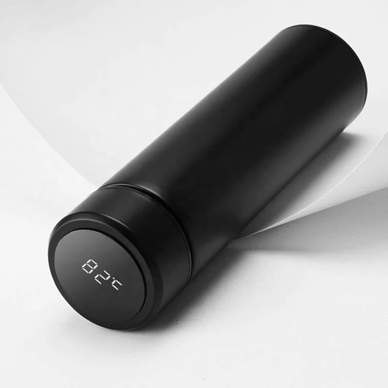 Smart Stainless Steel Water Bottle – Leak-Proof, Double-Walled, LCD Temperature Display – Keeps Drinks Hot & Cold, 450ml