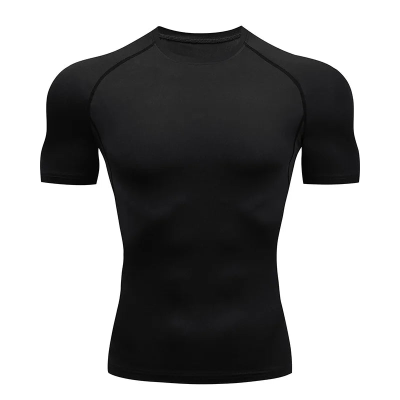 Men’s Compression Running T-Shirt – Fitness, Gym, Jogging & Quick-Dry Sportswear
