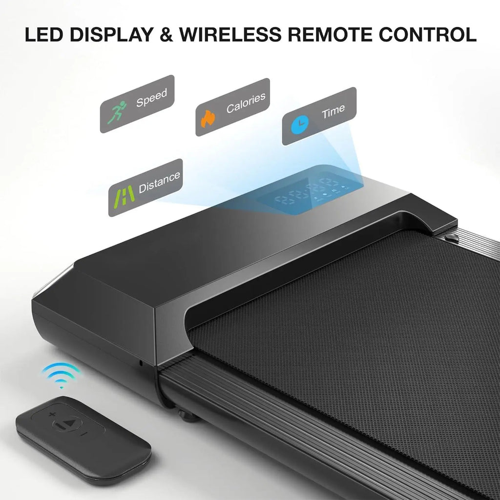 Superun 2-in-1 Mini Treadmill 2.5HP Home & Office with App & Remote Control