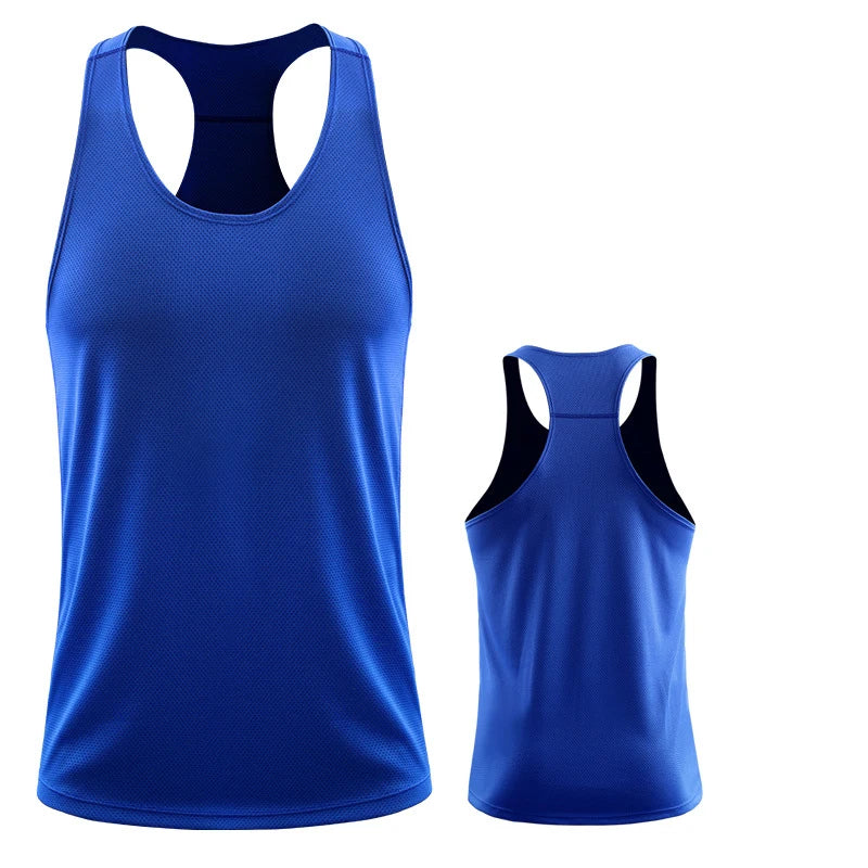 Men’s Sleeveless Gym Vest – Summer Fitness &amp; Training Tank Top