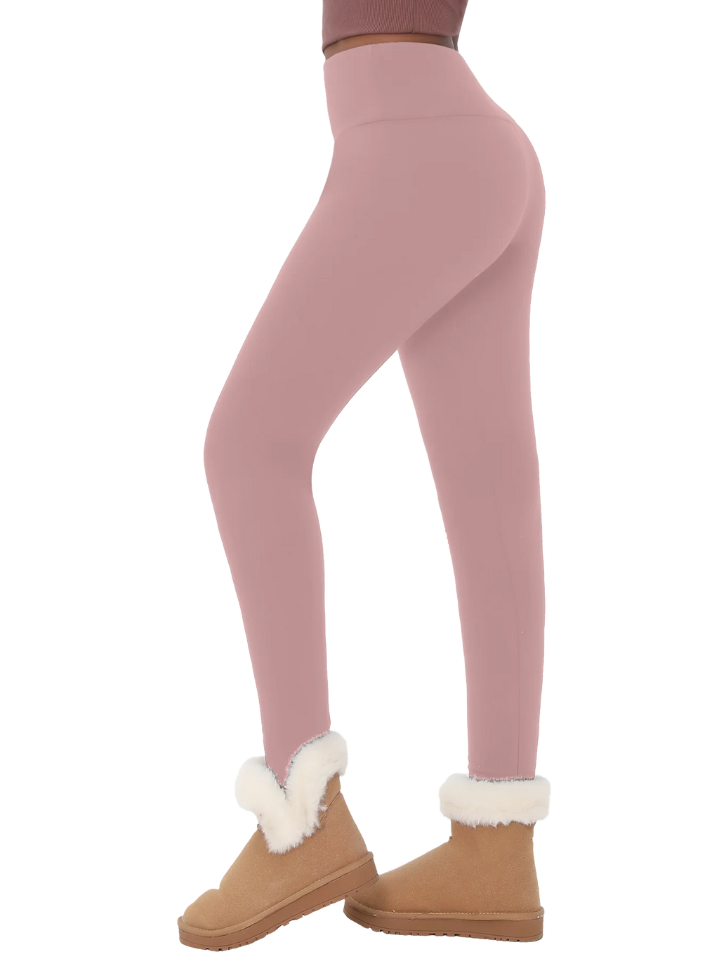Women's Thermal Fleece Lined High-Waisted Leggings – Winter Workout & Yoga Pants
