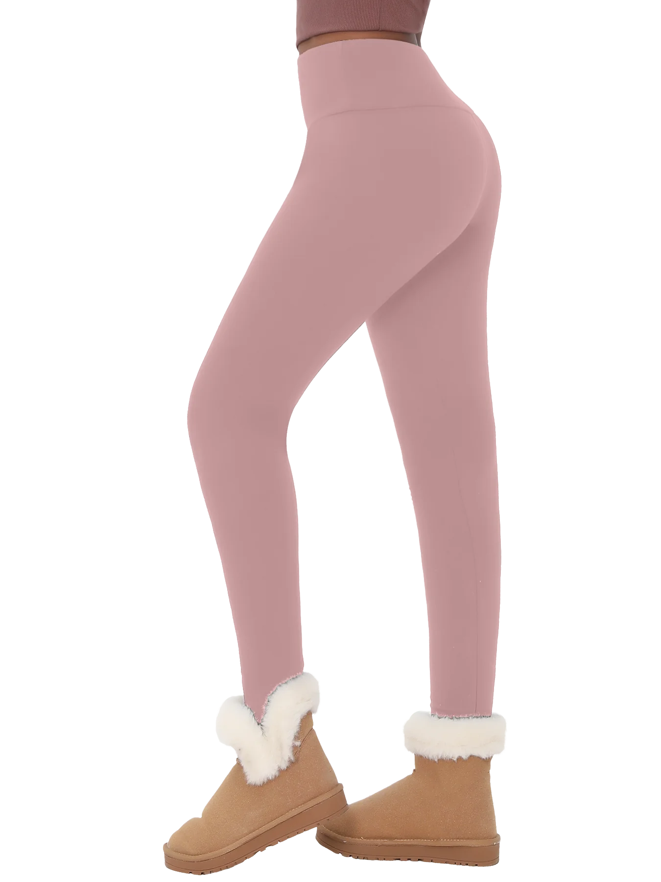 Women's Thermal Fleece Lined High-Waisted Leggings – Winter Workout & Yoga Pants