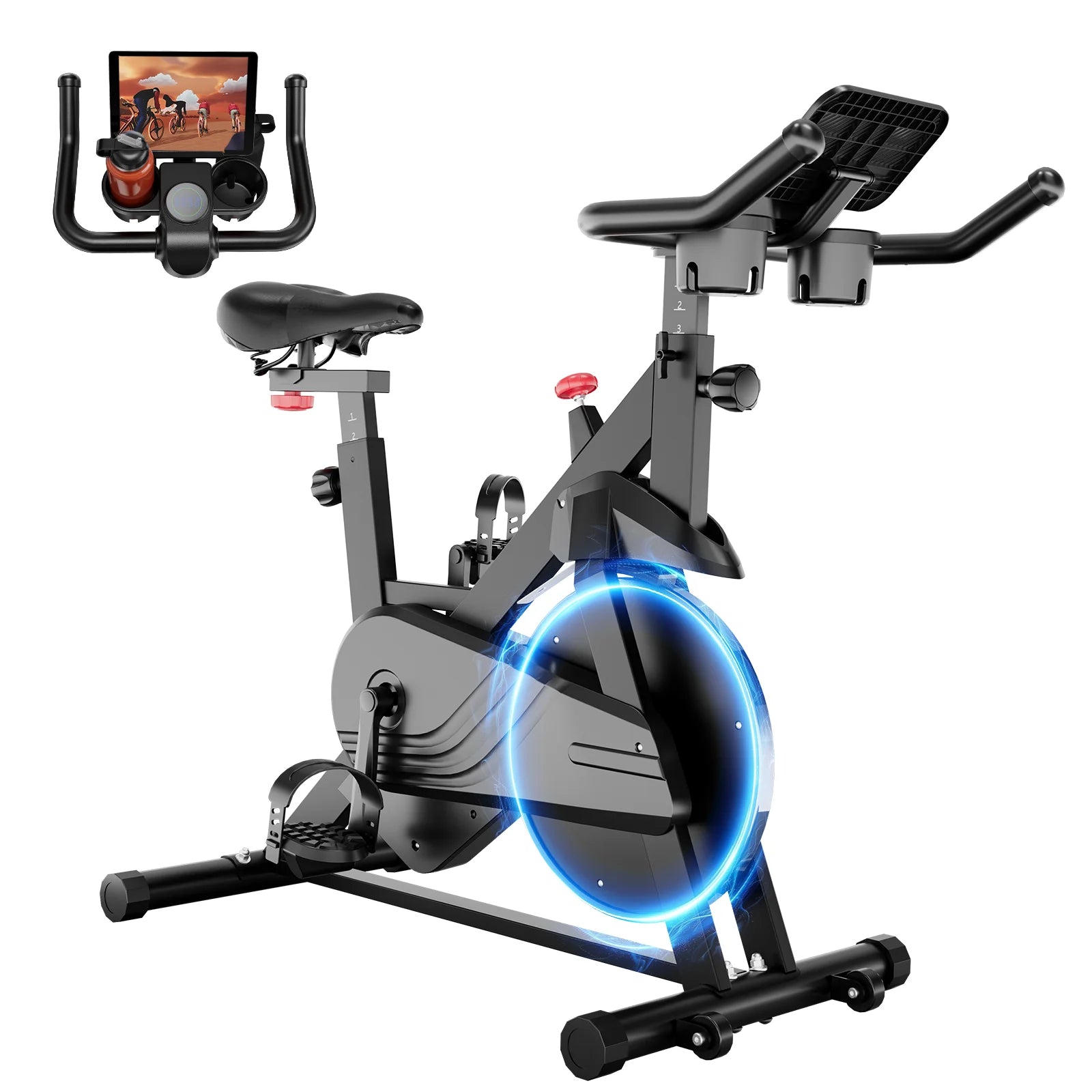 Magnetic Resistance Stationary Exercise Bike – 32-Level Indoor Cycling Bike for Home