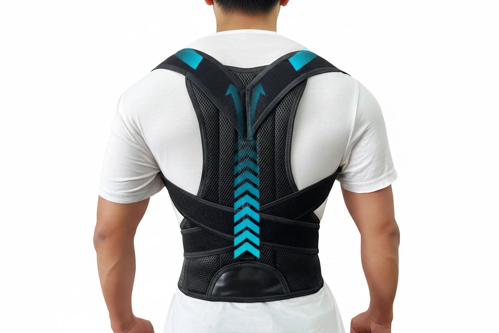 Back & Shoulder Posture Corrector – Adjustable Support Brace for Men & Women