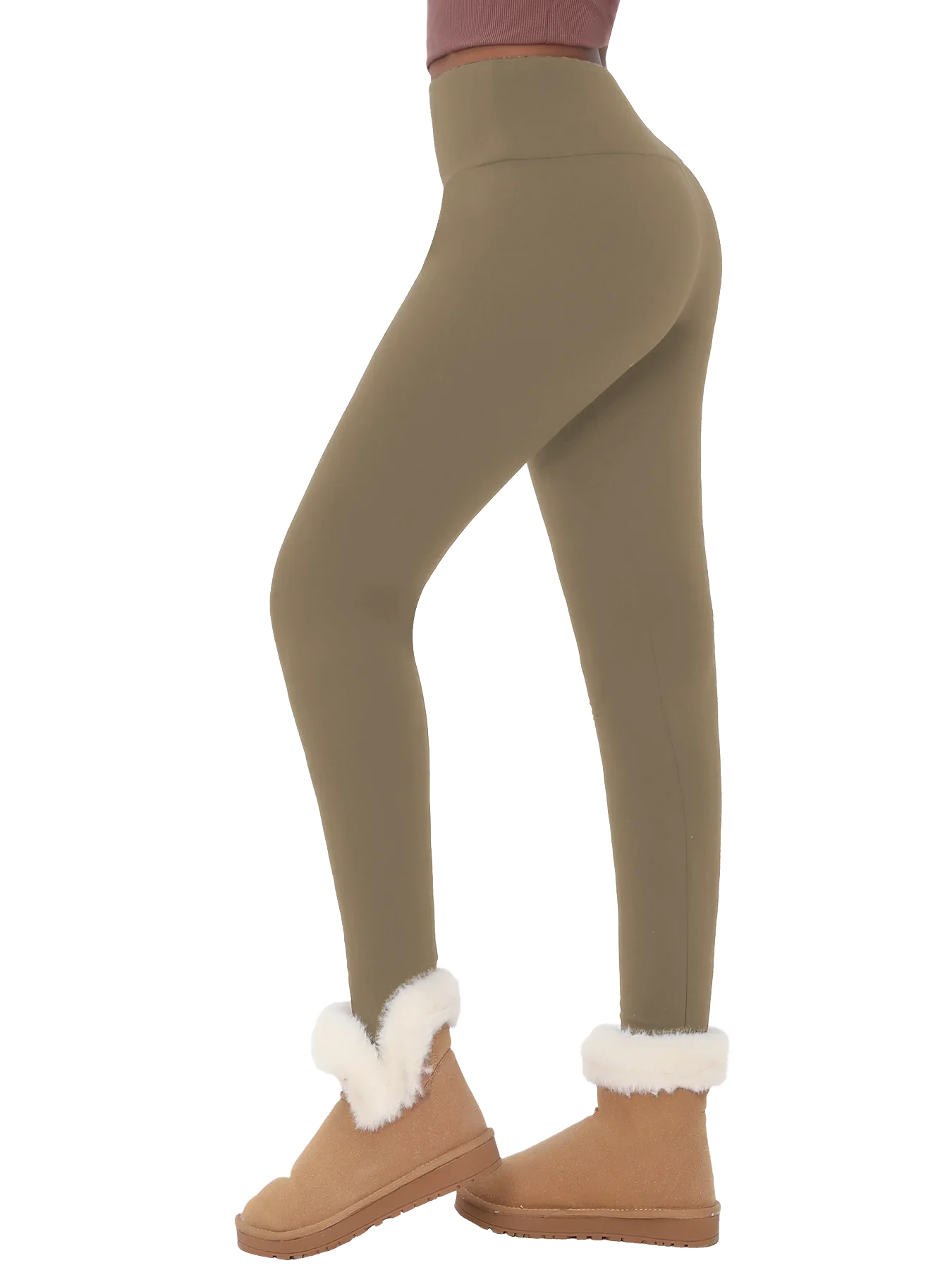 Women's Thermal Fleece Lined High-Waisted Leggings – Winter Workout & Yoga Pants