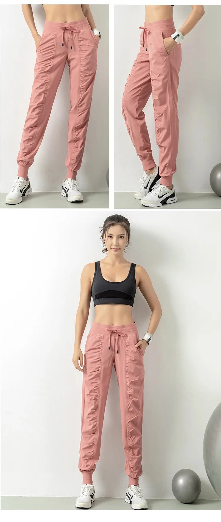 Women’s Quick-Dry Joggers – Running, Gym & Fitness Sweatpants with Pockets