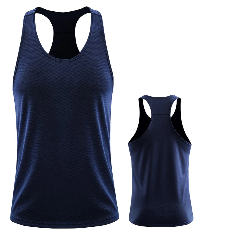 Men’s Sleeveless Gym Vest – Summer Fitness &amp; Training Tank Top