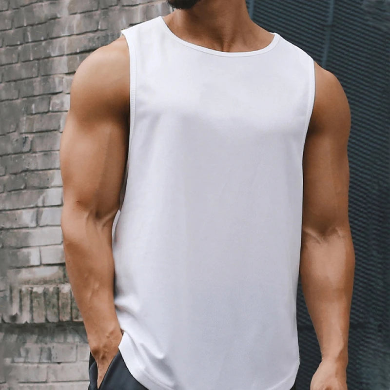 Men’s Quick-Dry Fitness Tank Top – Gym, Running & Sports T-Shirt