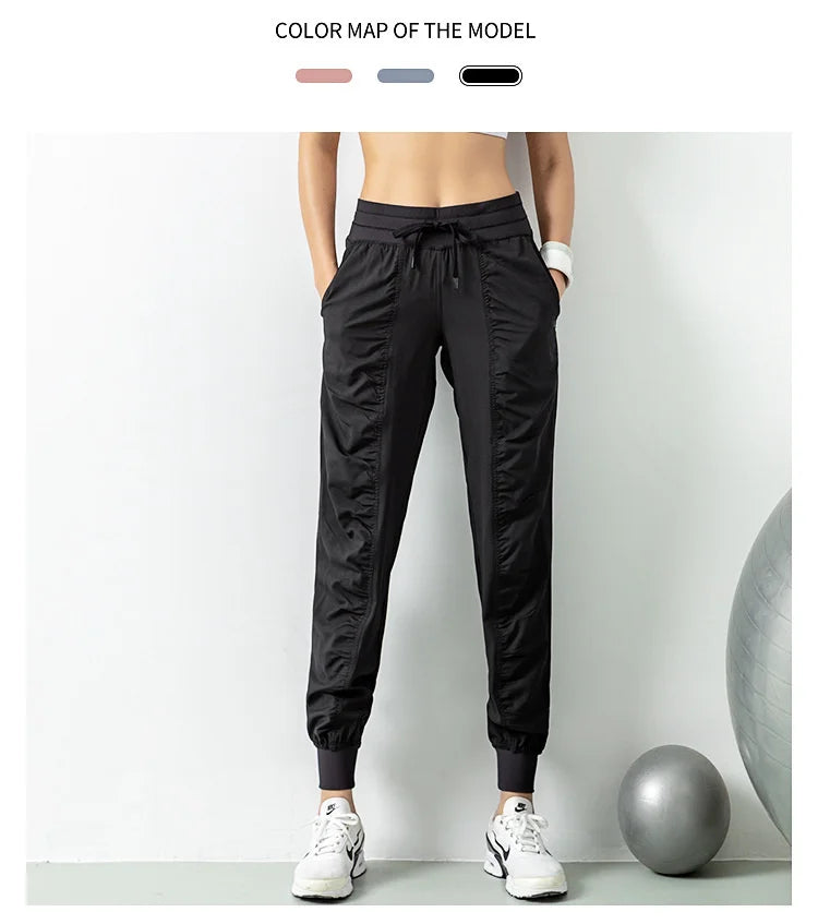Women’s Quick-Dry Joggers – Running, Gym & Fitness Sweatpants with Pockets