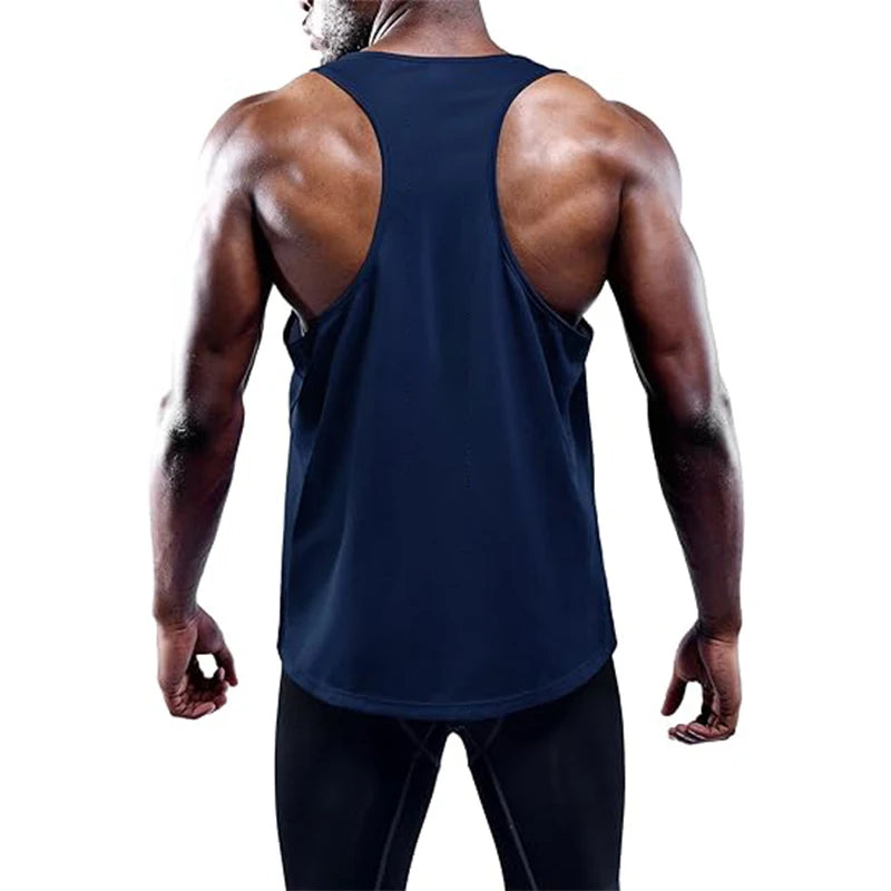 Men’s Sleeveless Gym Vest – Summer Fitness &amp; Training Tank Top