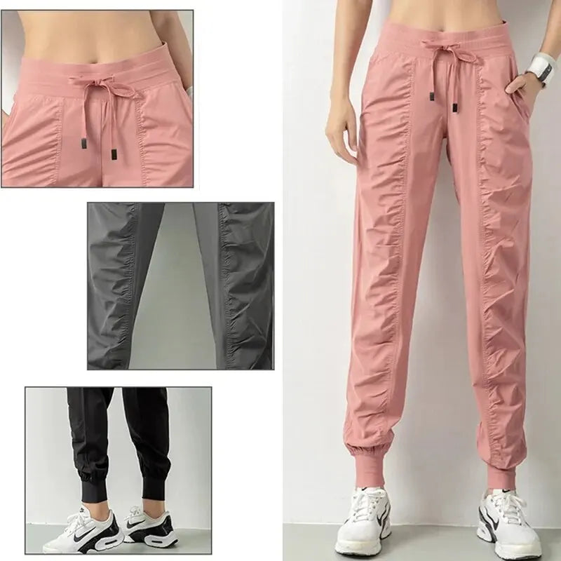 Women’s Quick-Dry Joggers – Running, Gym & Fitness Sweatpants with Pockets
