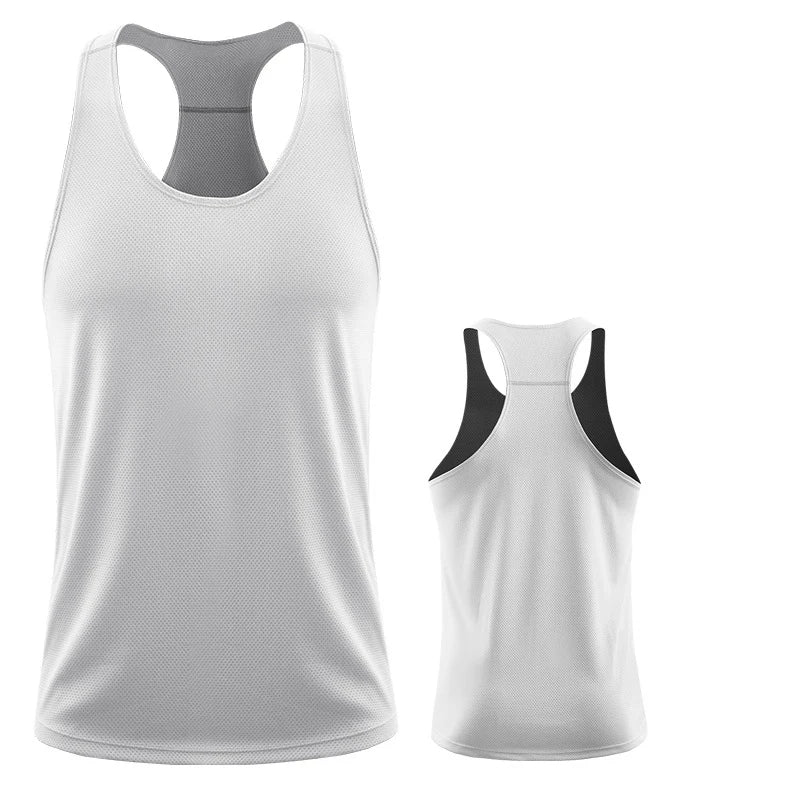 Men’s Sleeveless Gym Vest – Summer Fitness &amp; Training Tank Top