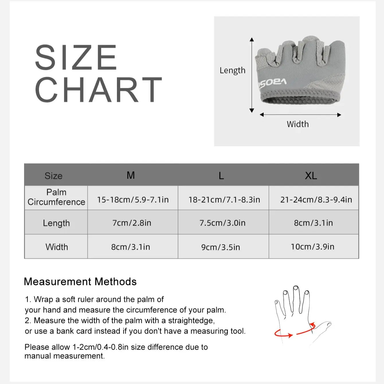 Unisex Lightweight Four-Finger Workout Gloves – Non-Slip Grip for Fitness, Weightlifting & Training (M/L/XL)