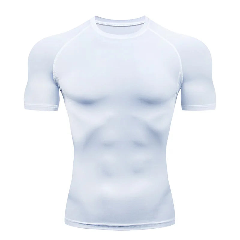 Men’s Compression Running T-Shirt – Fitness, Gym, Jogging & Quick-Dry Sportswear