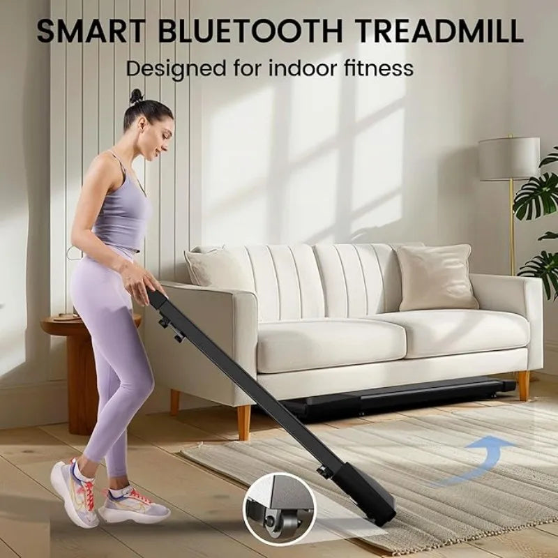 Superun 2-in-1 Mini Treadmill 2.5HP Home & Office with App & Remote Control