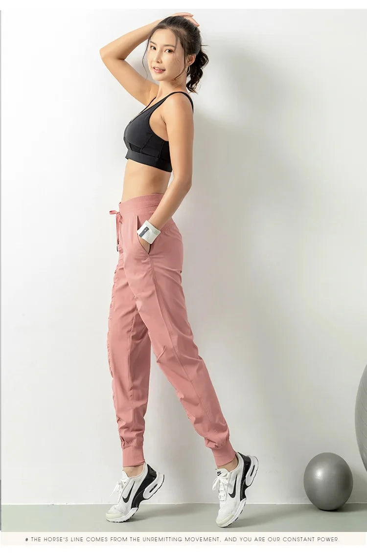 Women’s Quick-Dry Joggers – Running, Gym & Fitness Sweatpants with Pockets