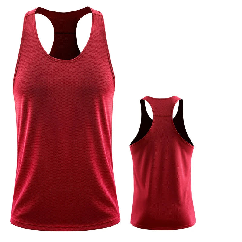Men’s Sleeveless Gym Vest – Summer Fitness &amp; Training Tank Top