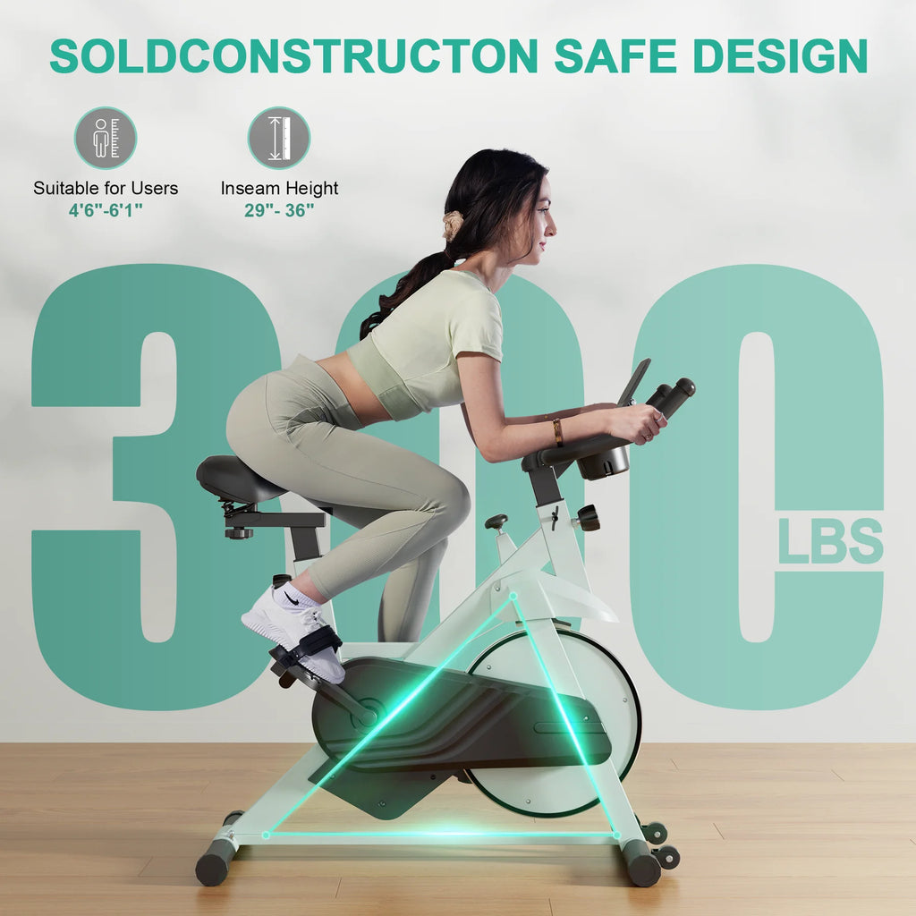 Magnetic Resistance Stationary Exercise Bike – 32-Level Indoor Cycling Bike for Home