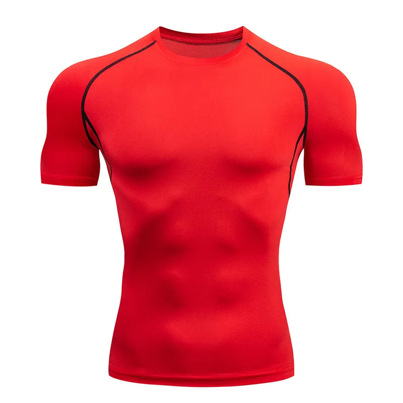 Men’s Compression Running T-Shirt – Fitness, Gym, Jogging & Quick-Dry Sportswear