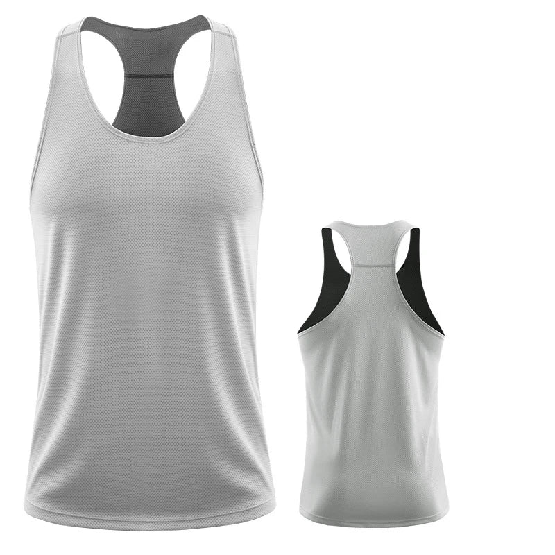 Men’s Sleeveless Gym Vest – Summer Fitness &amp; Training Tank Top