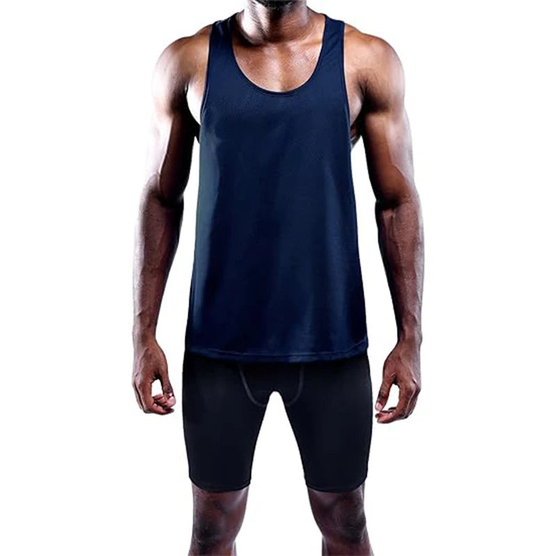 Men’s Sleeveless Gym Vest – Summer Fitness &amp; Training Tank Top