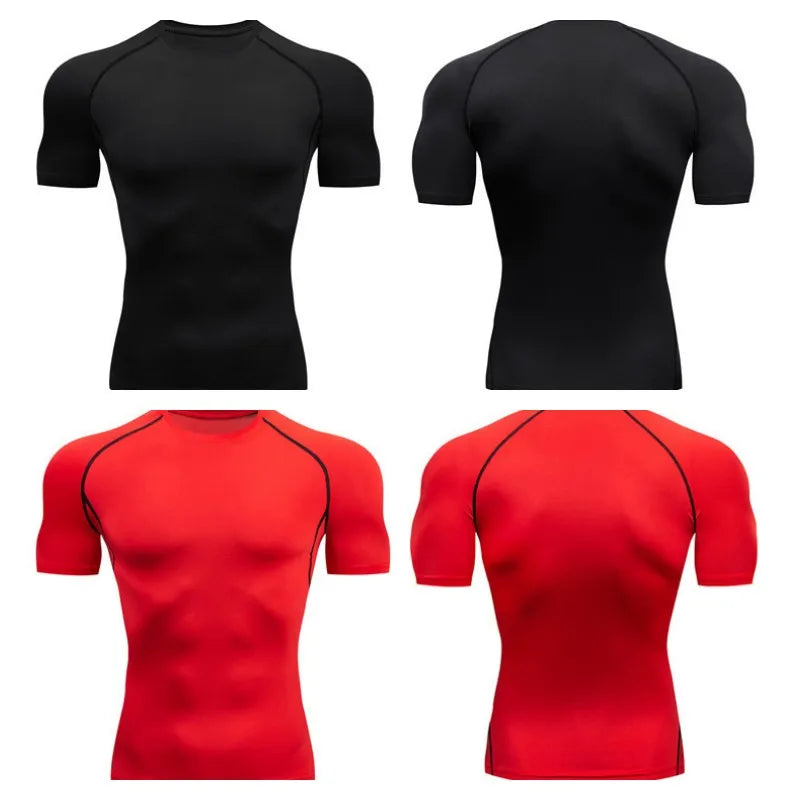 Men’s Compression Running T-Shirt – Fitness, Gym, Jogging & Quick-Dry Sportswear