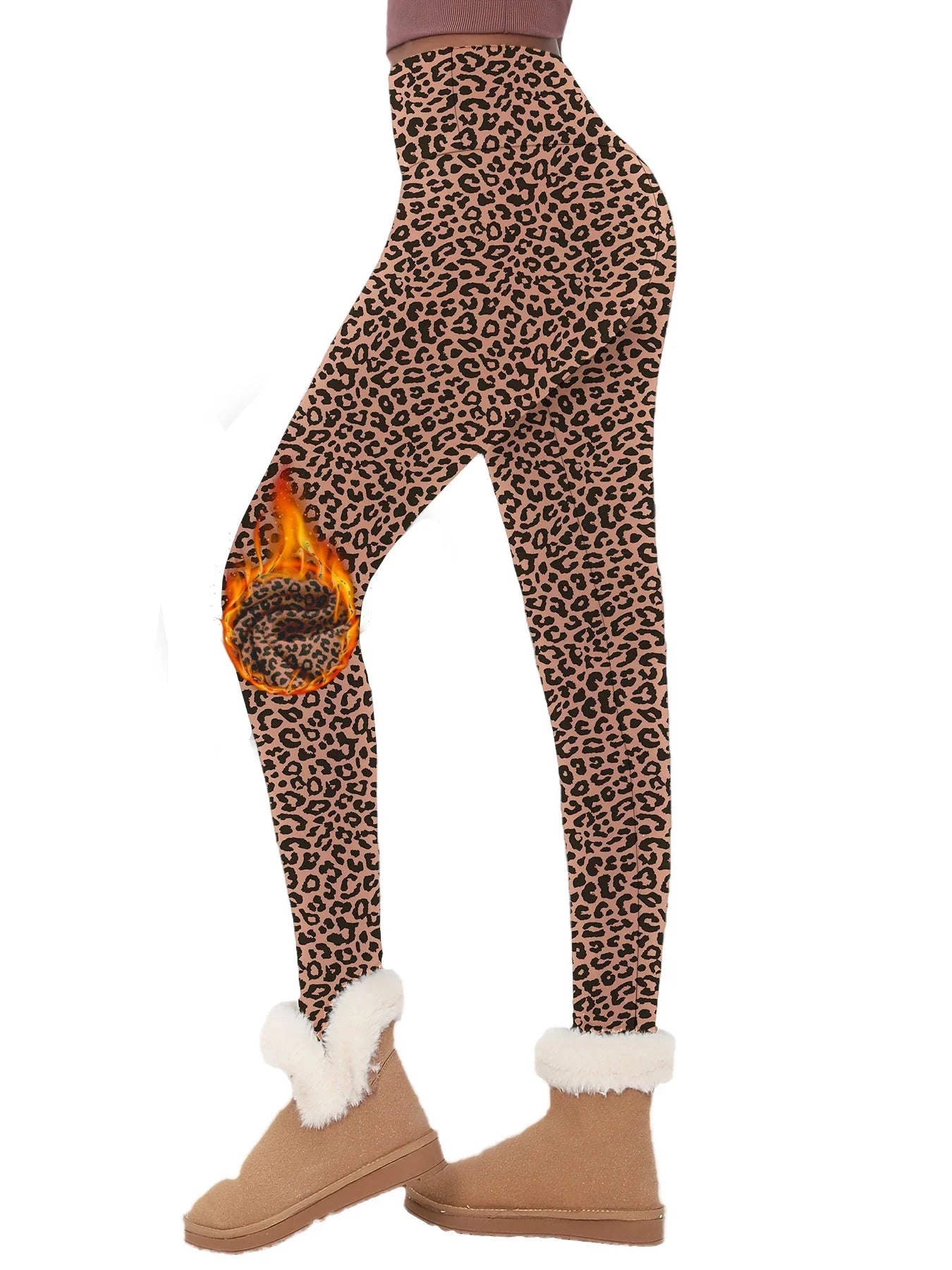 Women's Thermal Fleece Lined High-Waisted Leggings – Winter Workout & Yoga Pants