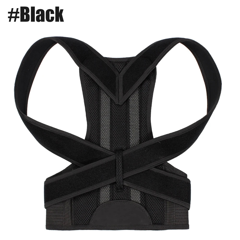 Back & Shoulder Posture Corrector – Adjustable Support Brace for Men & Women