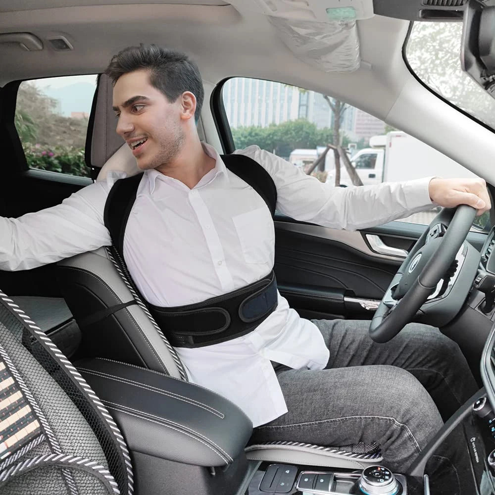 Back & Shoulder Posture Corrector – Adjustable Support Brace for Men & Women