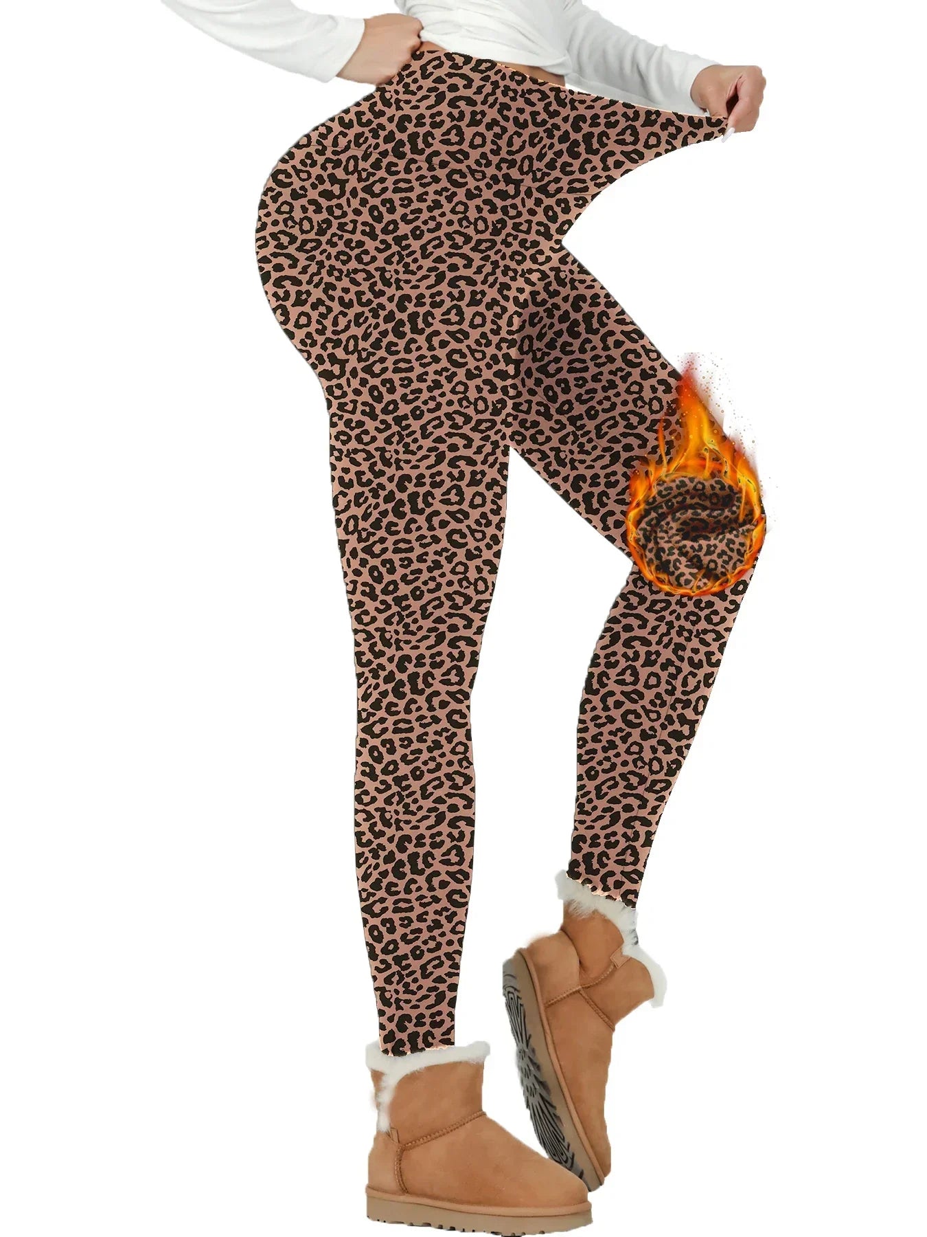 Women's Thermal Fleece Lined High-Waisted Leggings – Winter Workout & Yoga Pants
