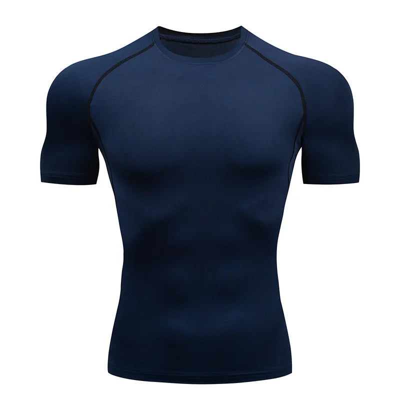 Men’s Compression Running T-Shirt – Fitness, Gym, Jogging & Quick-Dry Sportswear