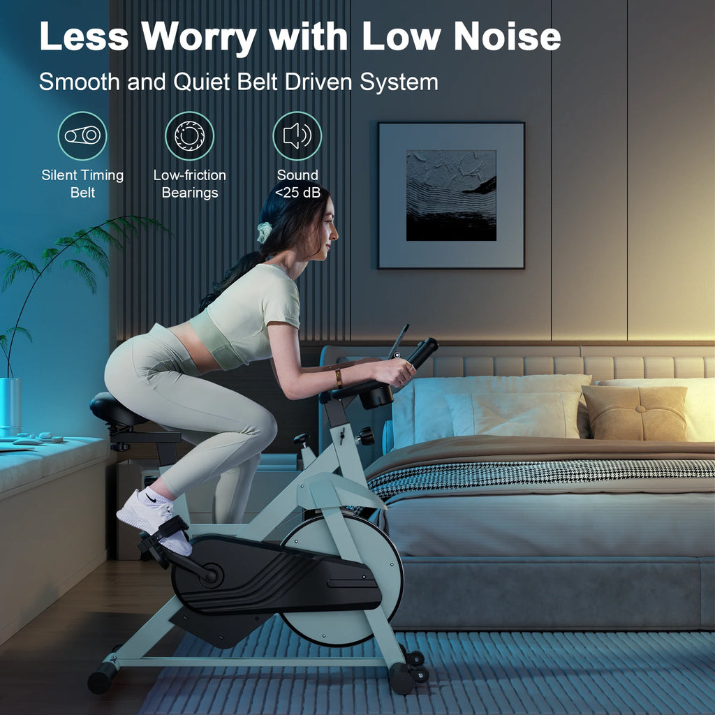 Magnetic Resistance Stationary Exercise Bike – 32-Level Indoor Cycling Bike for Home