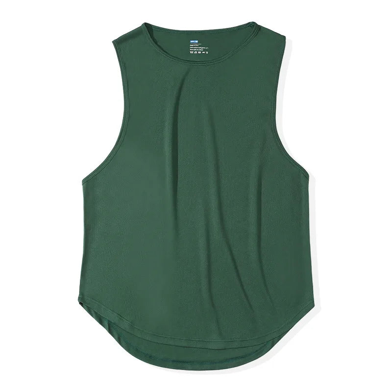 Men’s Quick-Dry Fitness Tank Top – Gym, Running & Sports T-Shirt