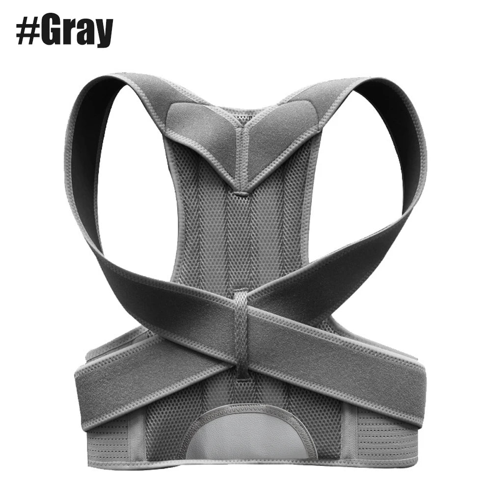 Back & Shoulder Posture Corrector – Adjustable Support Brace for Men & Women