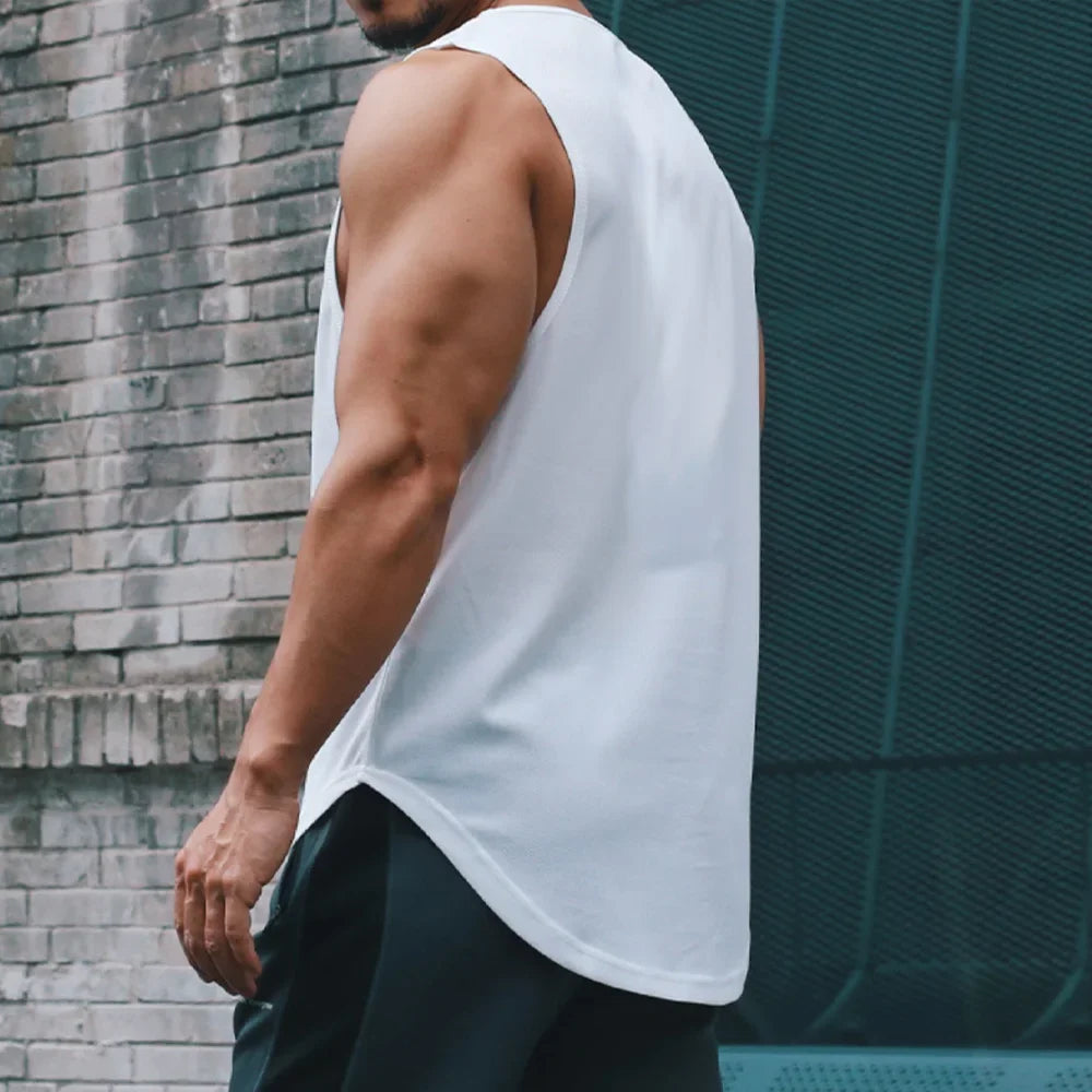 Men’s Quick-Dry Fitness Tank Top – Gym, Running & Sports T-Shirt