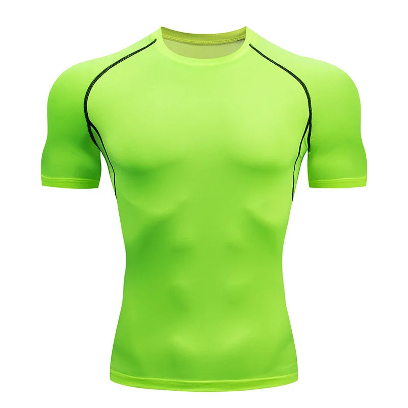Men’s Compression Running T-Shirt – Fitness, Gym, Jogging & Quick-Dry Sportswear