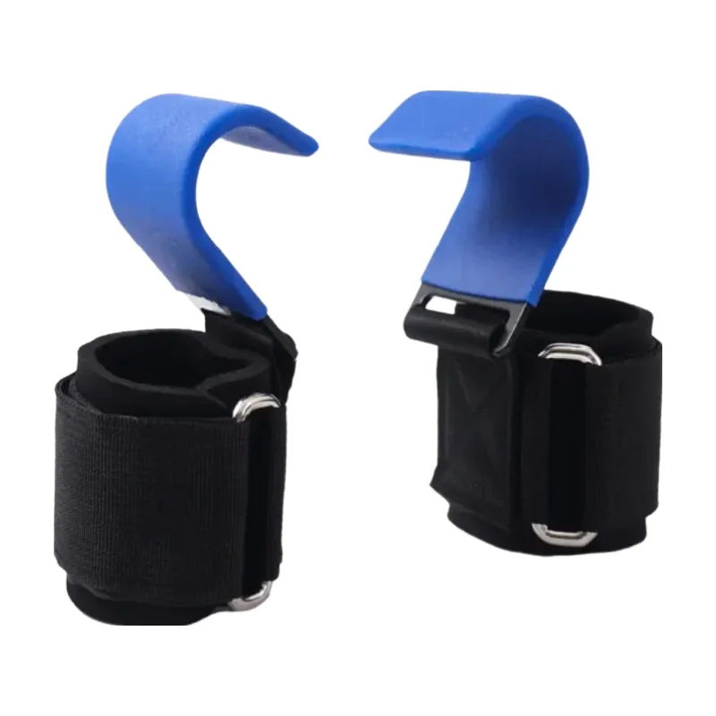 Non-Slip Weight Lifting Hooks with Wrist Straps – Heavy-Duty Deadlift, Pull-Up & Strength Training Support (Pair)