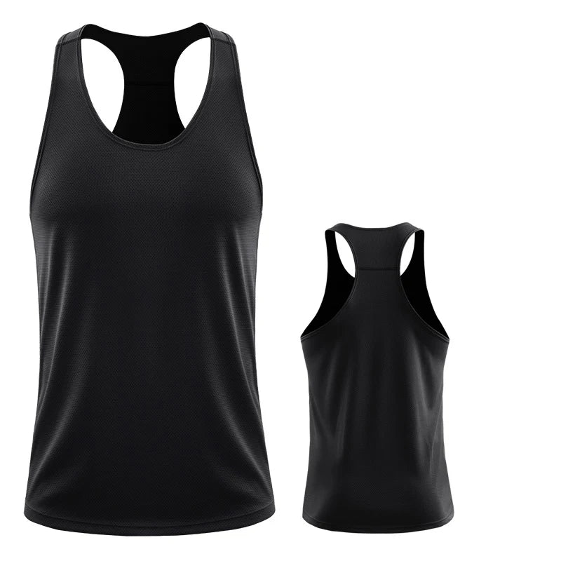 Men’s Sleeveless Gym Vest – Summer Fitness &amp; Training Tank Top