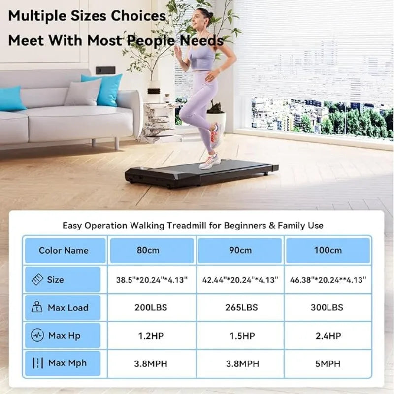 Superun 2-in-1 Mini Treadmill 2.5HP Home & Office with App & Remote Control