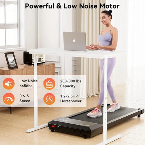 Superun 2-in-1 Mini Treadmill 2.5HP Home & Office with App & Remote Control